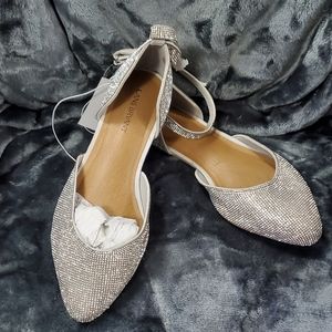Lane Bryant NWT All Over Rhinestone Flat